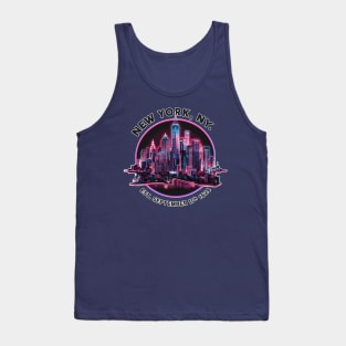 New York city, New York Souvenir Vintage Nostalgic Cityscape tee Tank Top